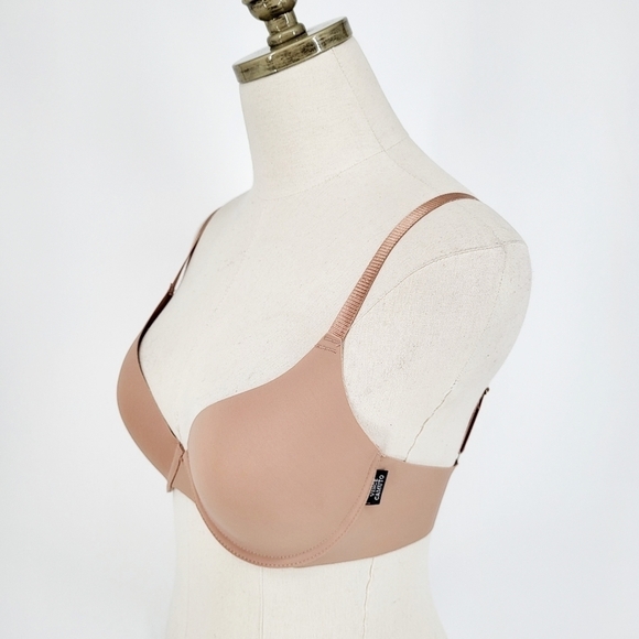 Vince Camuto 34C Soft Cup Underwire Bra Taupe Tan Nude Adjustable - Picture 1 of 6